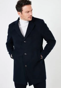 Slim Fit - Mantel - Navy Blue