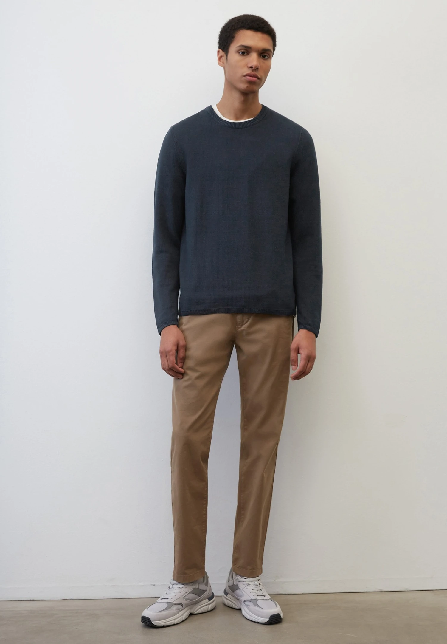 Marc O'Polo Rundhals Regular- Trui - Dark Navy 5 Marc O'Polo Rundhals Regular- Trui - Dark Navy - Afbeelding 5