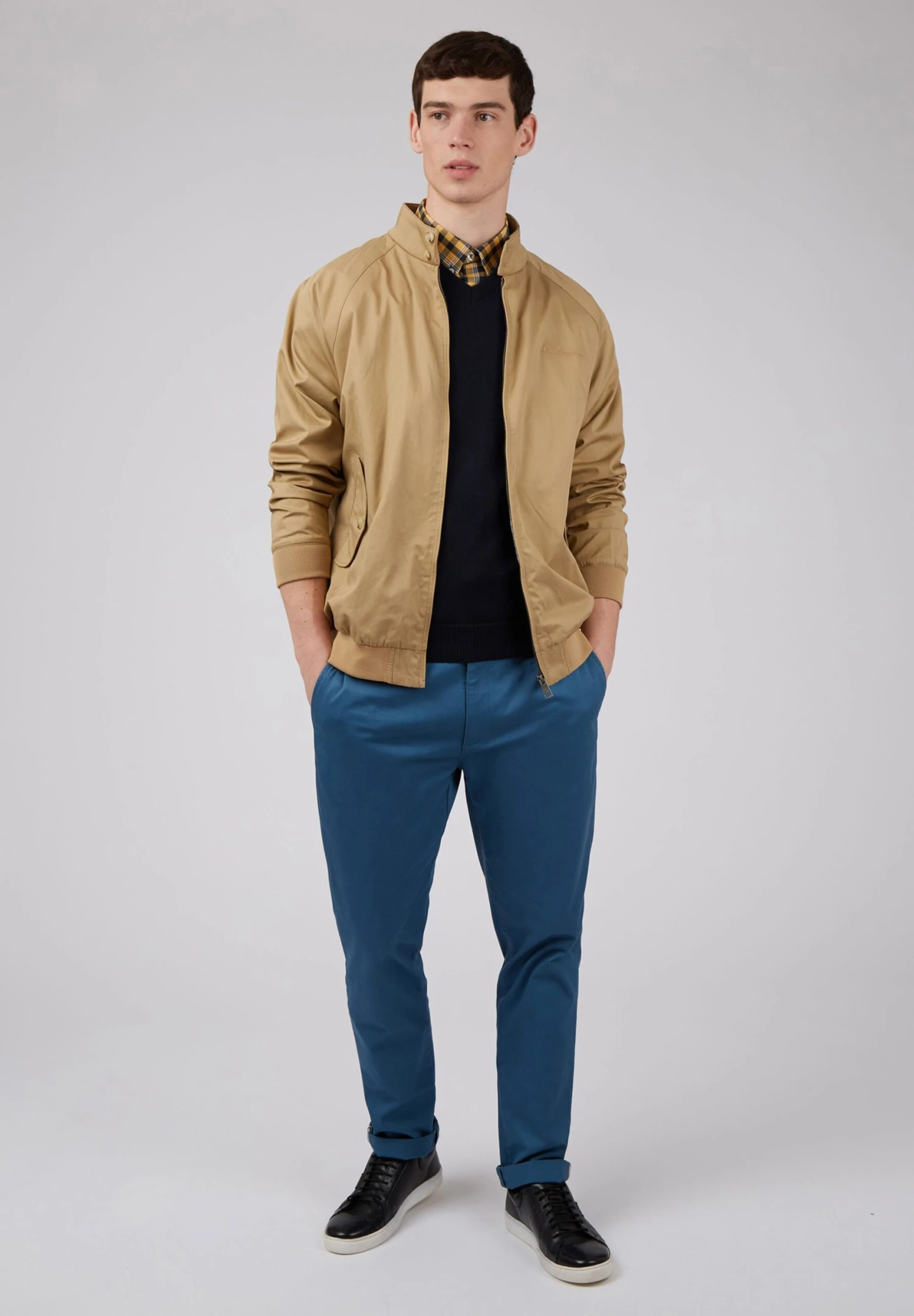 Ben Sherman Signature Harrington - Bomberjacks - Sand 2 Ben Sherman Signature Harrington - Bomberjacks - Sand - Afbeelding 2