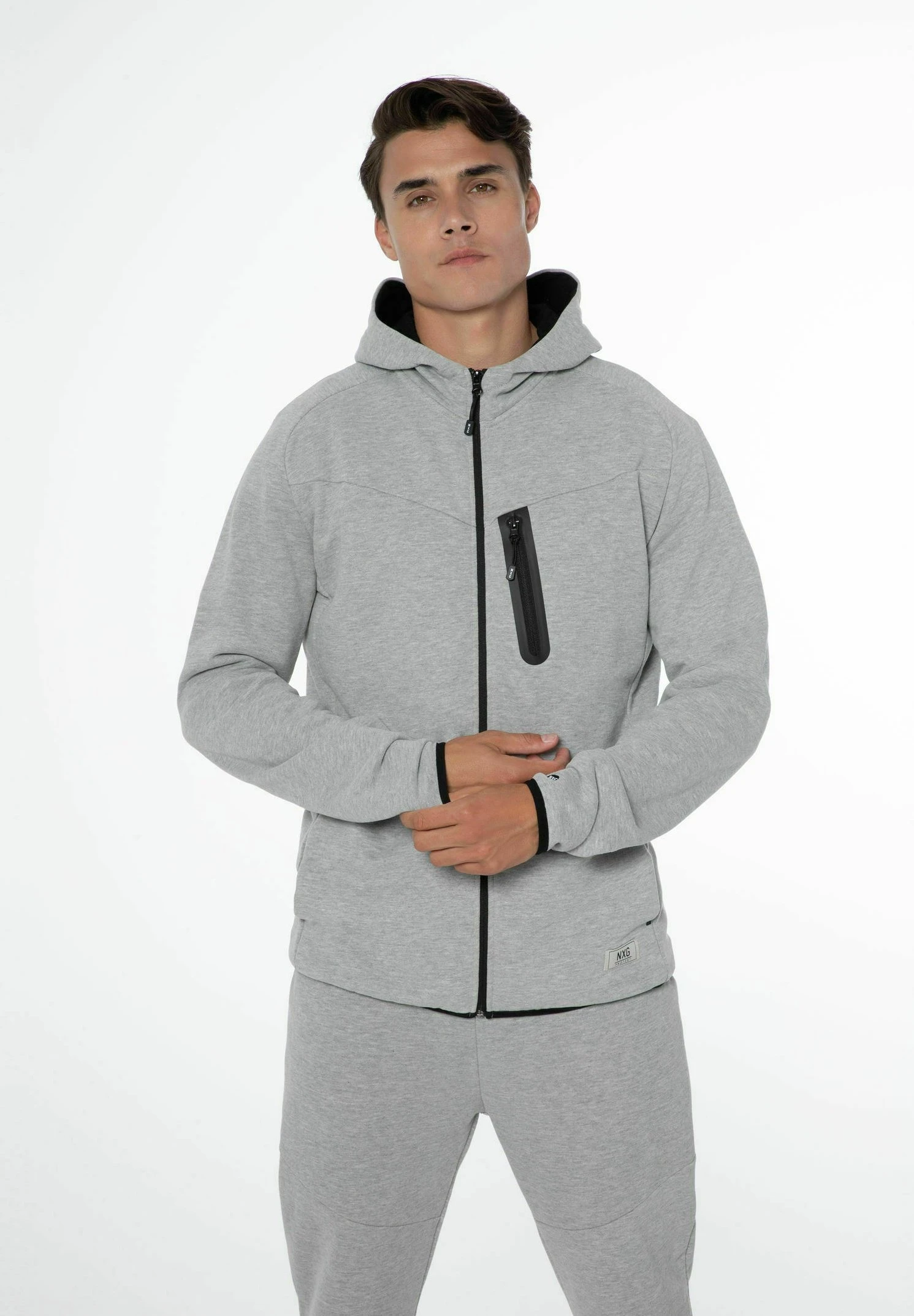 Sweater Met Rits - Dark Grey Melee 1 Sweater Met Rits - Dark Grey Melee