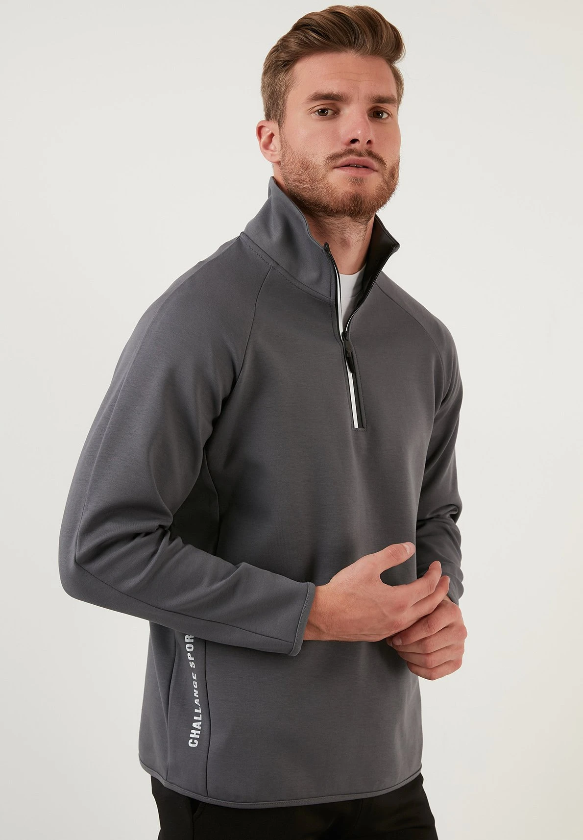 Regular Fit - Sweater - Light Grey 4 Regular Fit - Sweater - Light Grey - Afbeelding 4