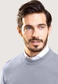 Sorrentino R Neck - Trui - Grey Blue -Modex Winkel ec70a085866a488c9e039aaa3bbed1d1