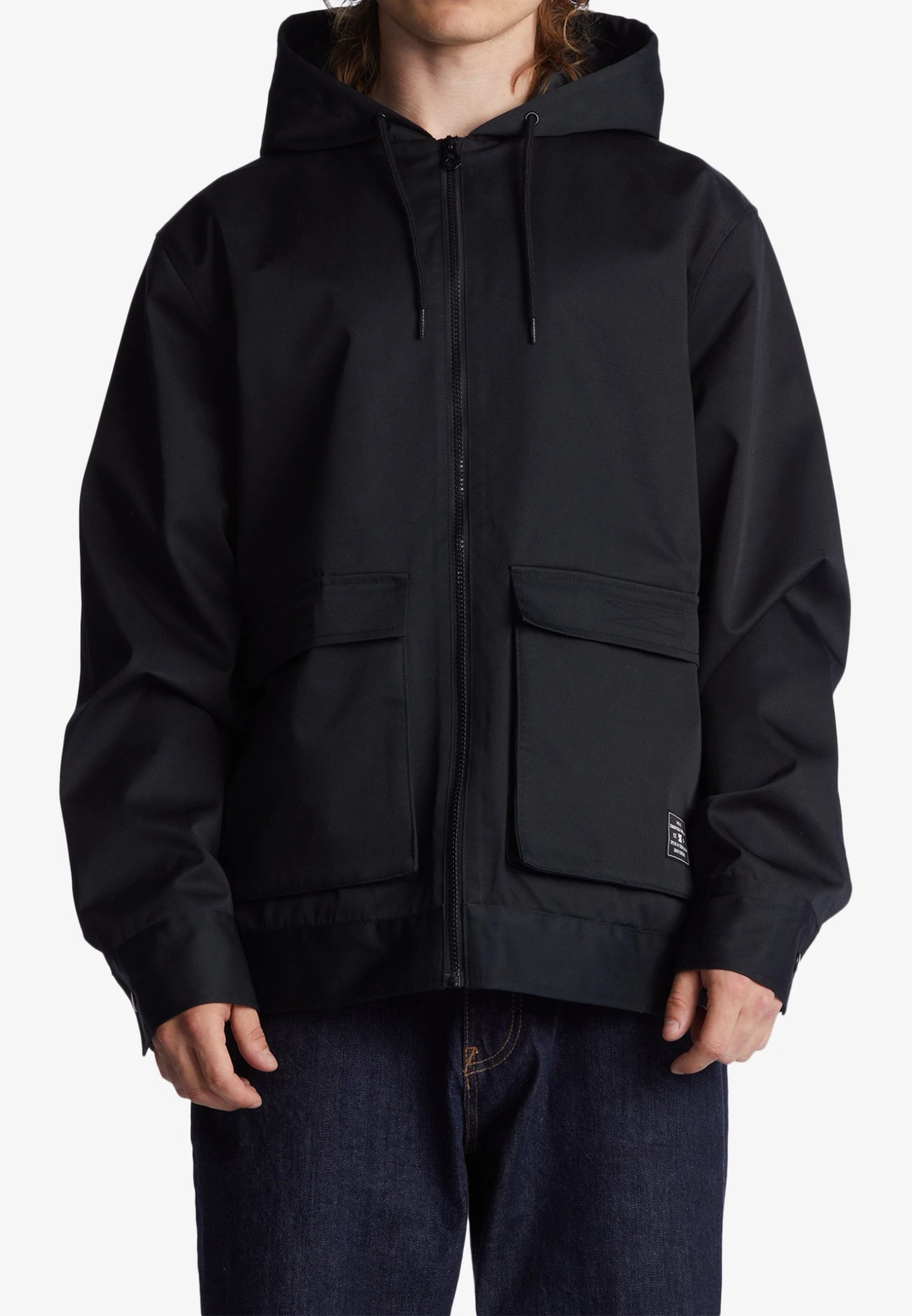 DC SHOES Rebound Leichte Mit Kapuze - Halflange Jas - Black 1 DC SHOES Rebound Leichte Mit Kapuze - Halflange Jas - Black