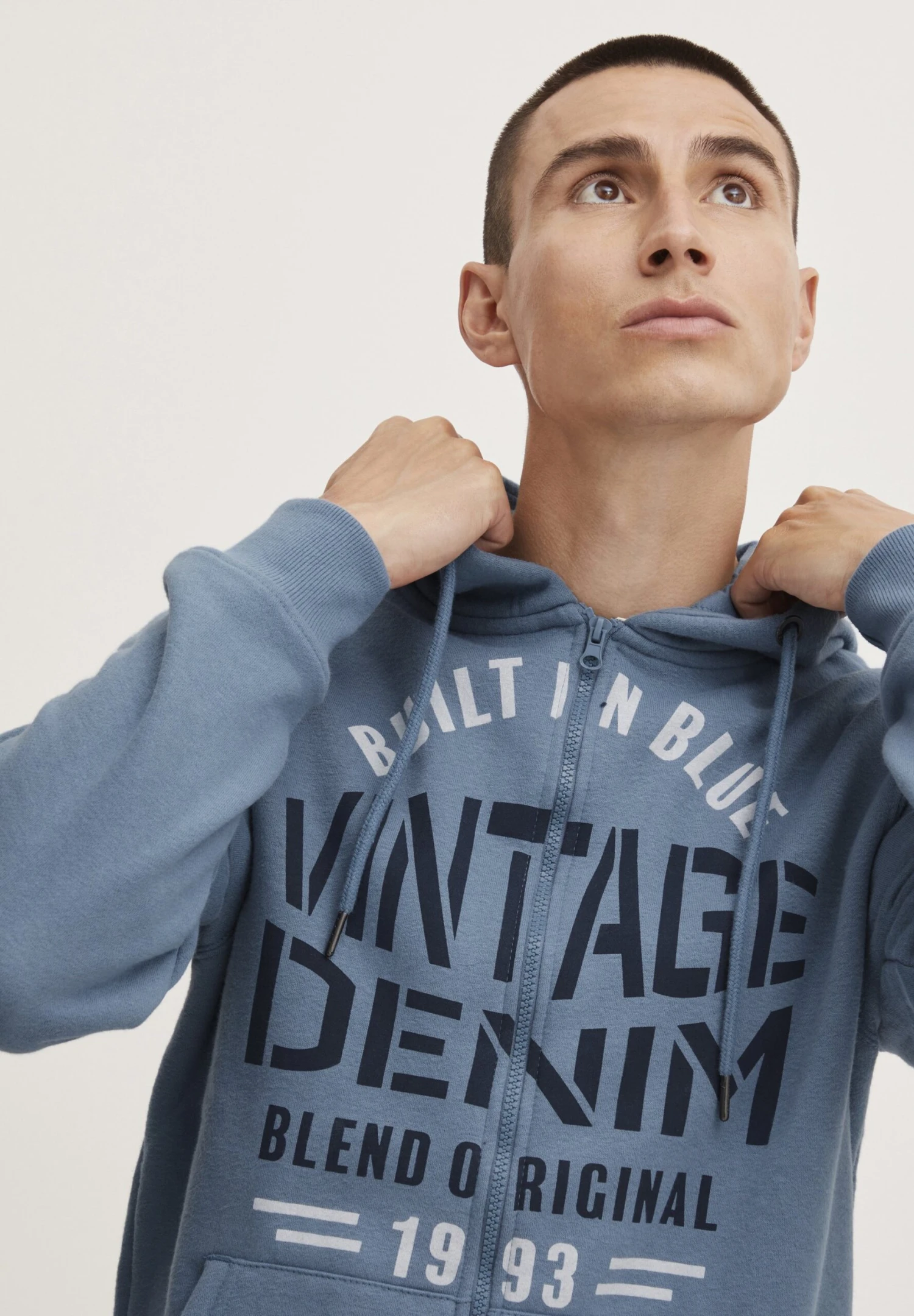 Blend Sweater Met Rits - Copen Blue 10 Blend Sweater Met Rits - Copen Blue - Afbeelding 10