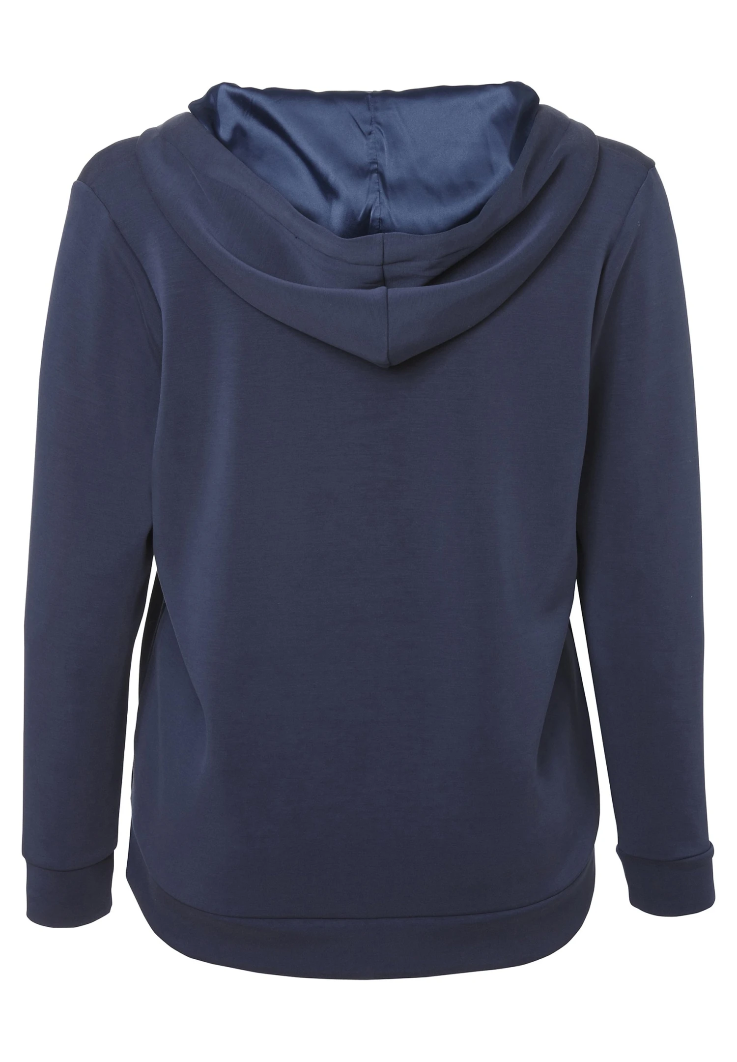 Kapuze 1/1 Arm Materialmix - Hoodie - Indigo 2 Kapuze 1/1 Arm Materialmix - Hoodie - Indigo - Afbeelding 2