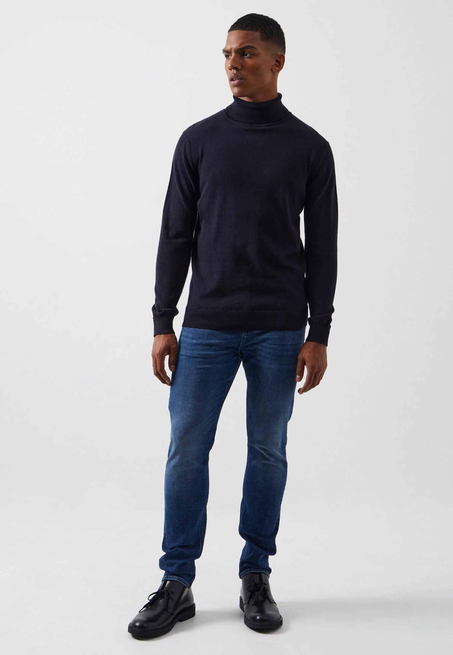 French Connection Roll Neck - Trui - Dark Navy 2 French Connection Roll Neck - Trui - Dark Navy - Afbeelding 2