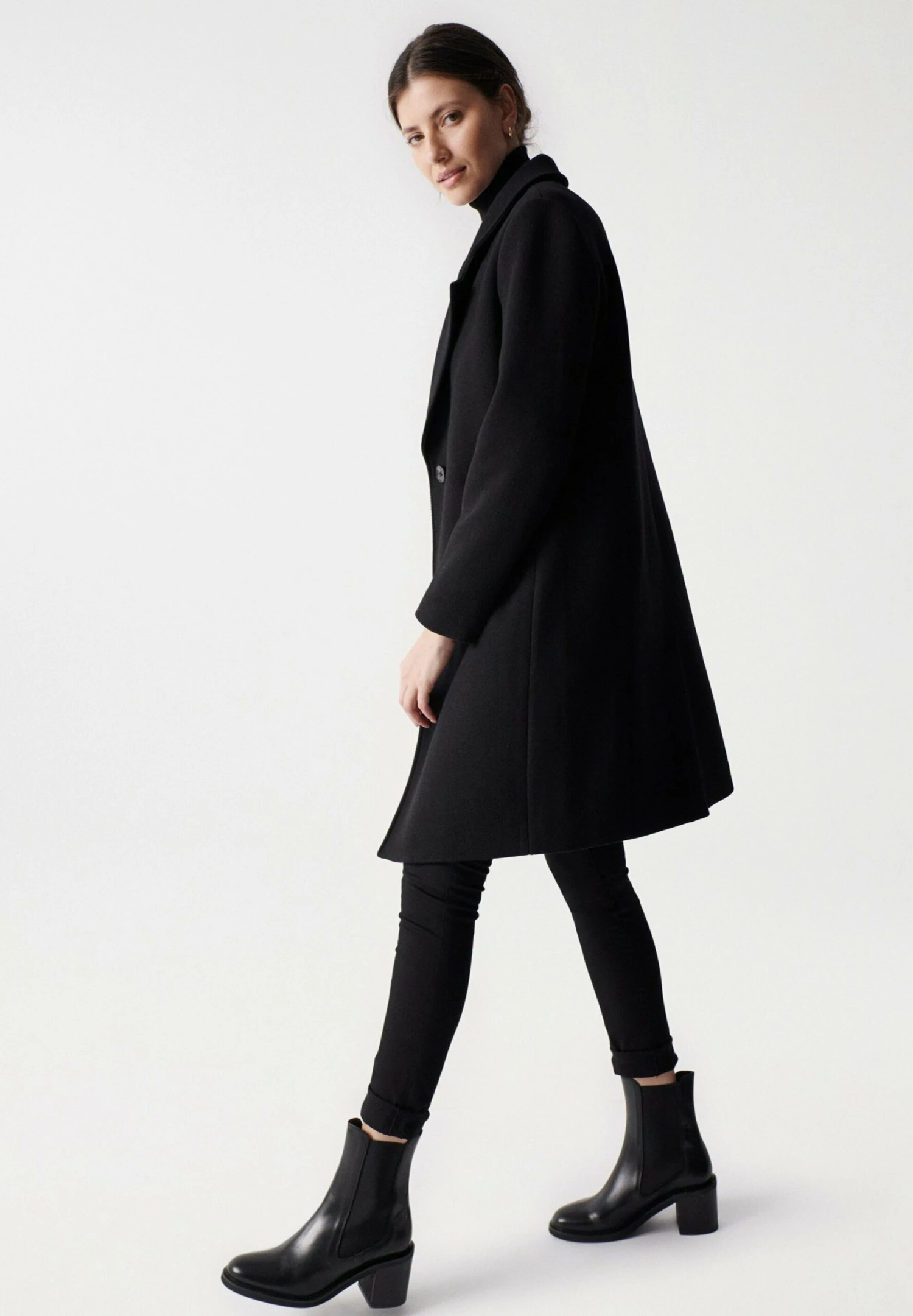 Lisboa - Mantel - Black 2 Lisboa - Mantel - Black - Afbeelding 2