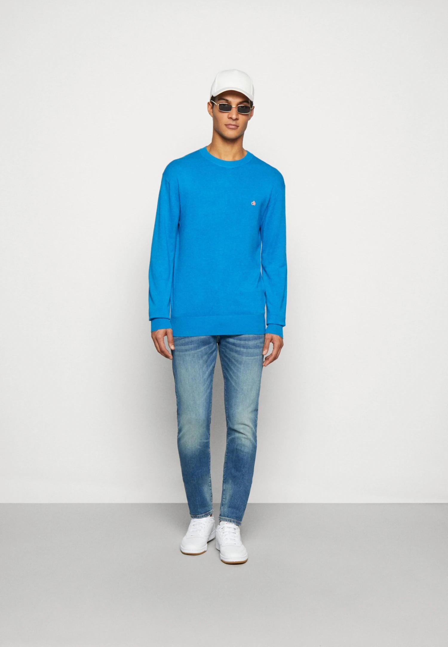 Scotch & Soda Essentials Blend Crewneck- Trui - Iris Blue 2 Scotch & Soda Essentials Blend Crewneck- Trui - Iris Blue - Afbeelding 2