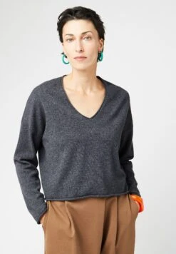 RODIER V-Neck - Trui - Gris Moyen