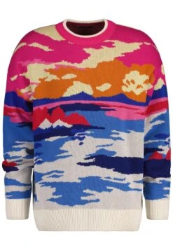 Gant Landscape Crew Neck - Trui - Perky Pink