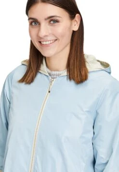 Mit Kapuze - Halflange Jas - Hellblau -Modex Winkel f4a8b35a64ff4e37aab3f09cd922859e