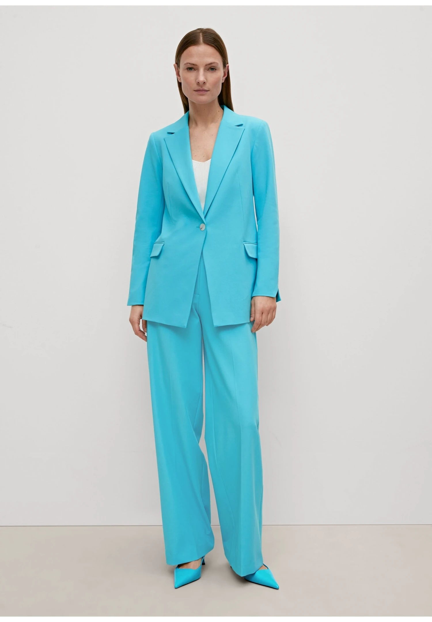 Comma Twill - Halflange Jas - Türkis 2 Comma Twill - Halflange Jas - Türkis - Afbeelding 2