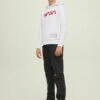 Jack & Jones Junior Jconasa Logo- Hoodie - White