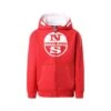North Sails Mit Logo - Sweater Met Rits - Rot