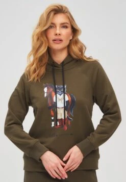 Cat Casual - Hoodie - Khaki