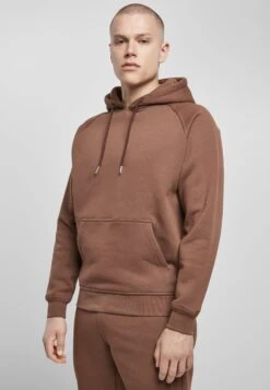 URBAN CLASSICS Blank- Hoodie - Bark