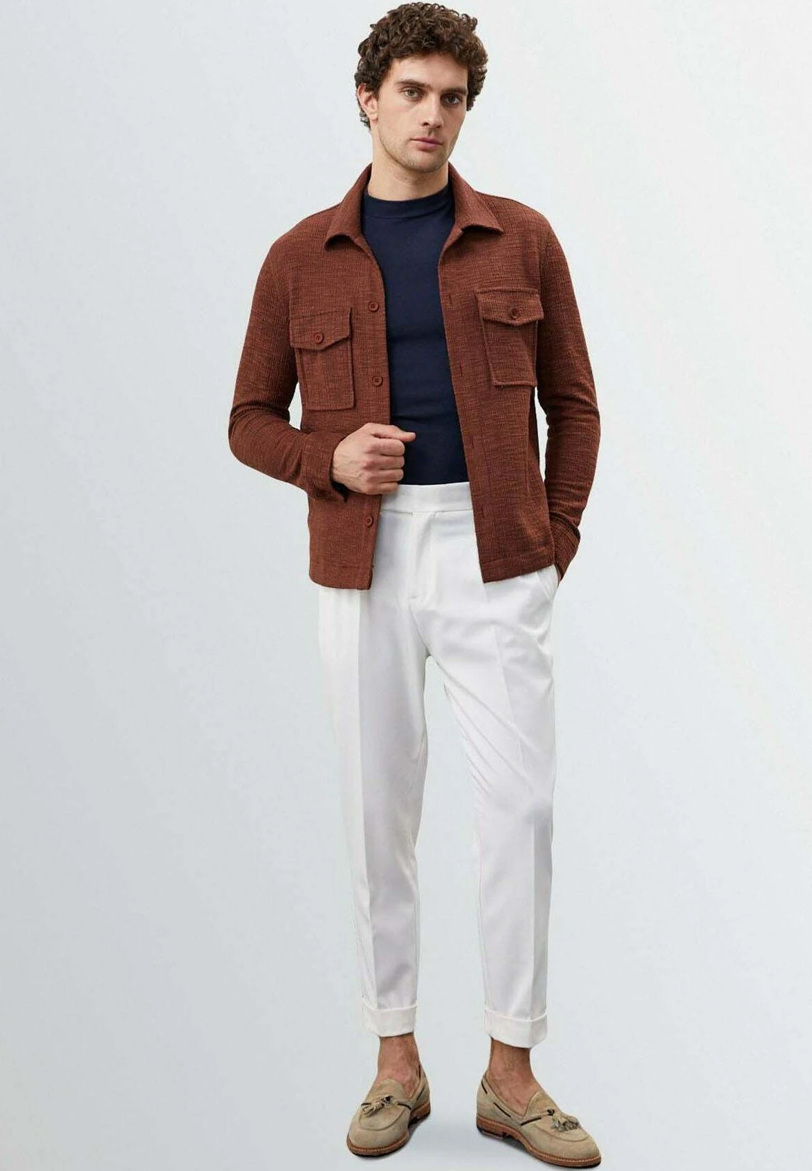 Double Pocket Spring - Lichte Jas - Brown 5 Double Pocket Spring - Lichte Jas - Brown - Afbeelding 5