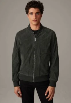 Strellson Meltvin - Leren Jas - Olive Night