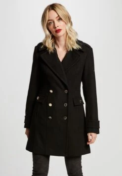 MORGAN Halflange Jas - Black