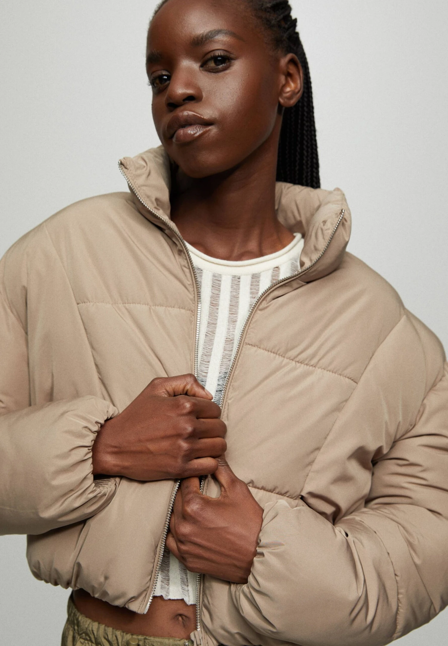 PULL & BEAR Puffer - Winterjas - Camel 4 PULL & BEAR Puffer - Winterjas - Camel - Afbeelding 4