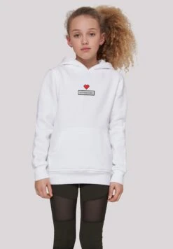 F4NT4STIC Pixel Herz Happy New Year Silvester - Hoodie - White -Modex Winkel fd8f72a97c6d4ddd8805b2b694fbac64