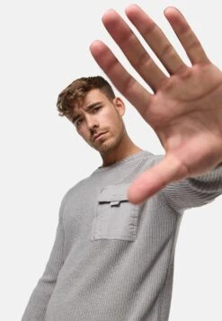 Indicode Jeans Trui - Lt Grey Mix -Modex Winkel fe01c46f37d244a2b966047c7d2417ed