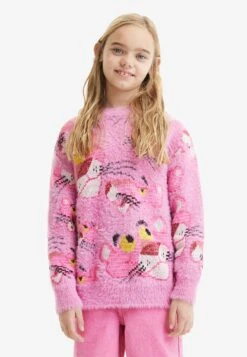 Desigual Oversize Pink Panther - Trui - Red